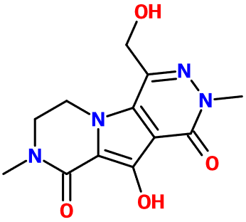 (image for) MC080042 8-Hydroxy-3-(hydroxymethyl)-5,11-dimethyl-1,4,5,11-tetraazatricyclo[7.4.0.0^{2,7}]trideca-2(7),3,8-triene-6,10-dione